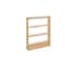 Rev-A-Shelf Maple Veneer, Light Brown, 3 in W, 27.31 in H, 23 in D, 23 in L, Light Brown 438-BCSC-3C - alternate 1